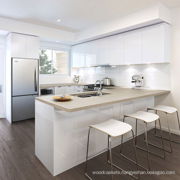 hot sale white gloss kitchen cabinet usa